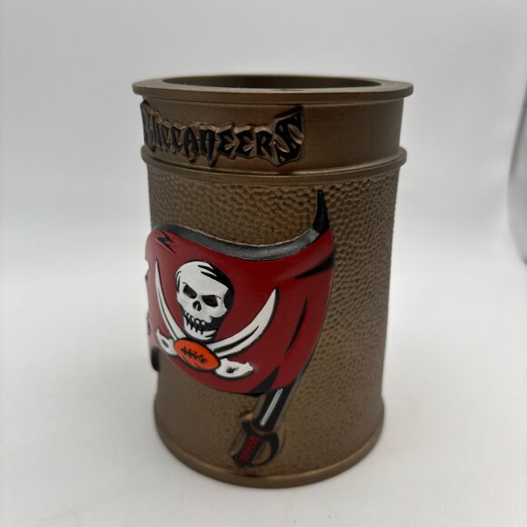 NFL Tampa Bay Buccaneers Flag Logo Foam Can Holder Koozie Gold - Picture 3 of 11